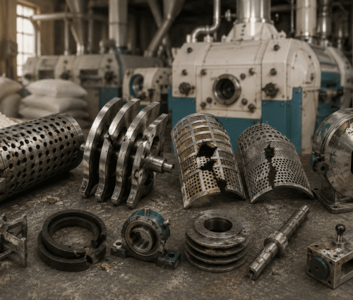 Low-Quality Flour Mill Parts Low-Quality Flour Mill Parts